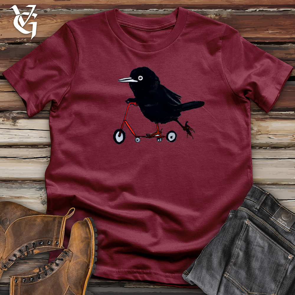 Crow Riding Scooter Cotton Tee