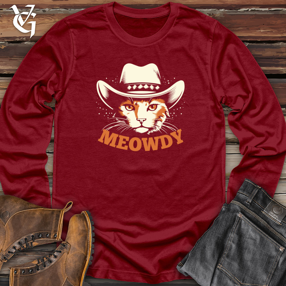 Vintage Cowboy Cat Long Sleeve