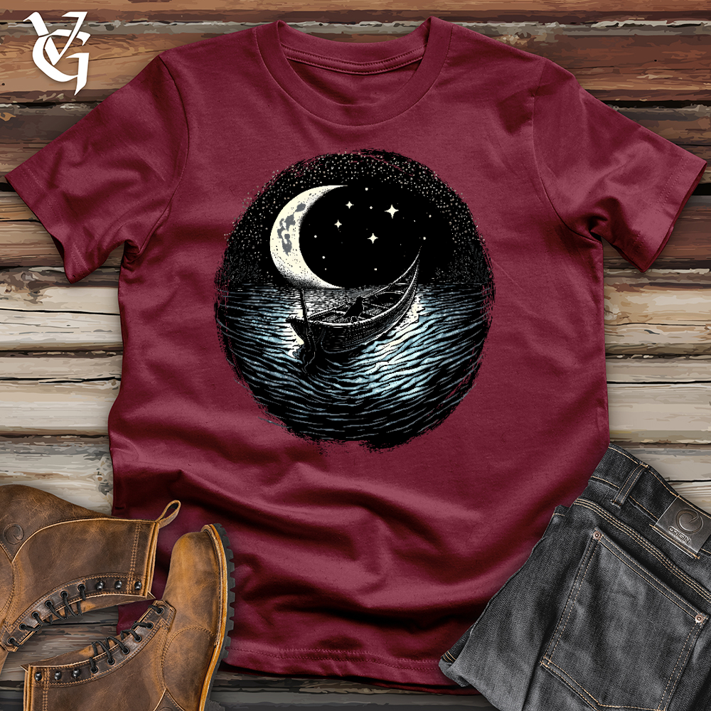 Raven On A Boat Cotton Tee