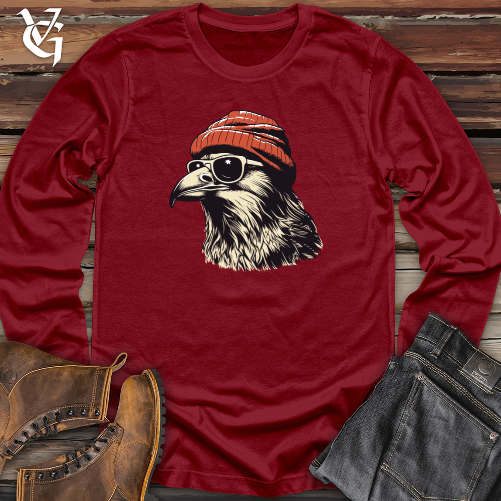 Retro Cool Crow Long Sleeve