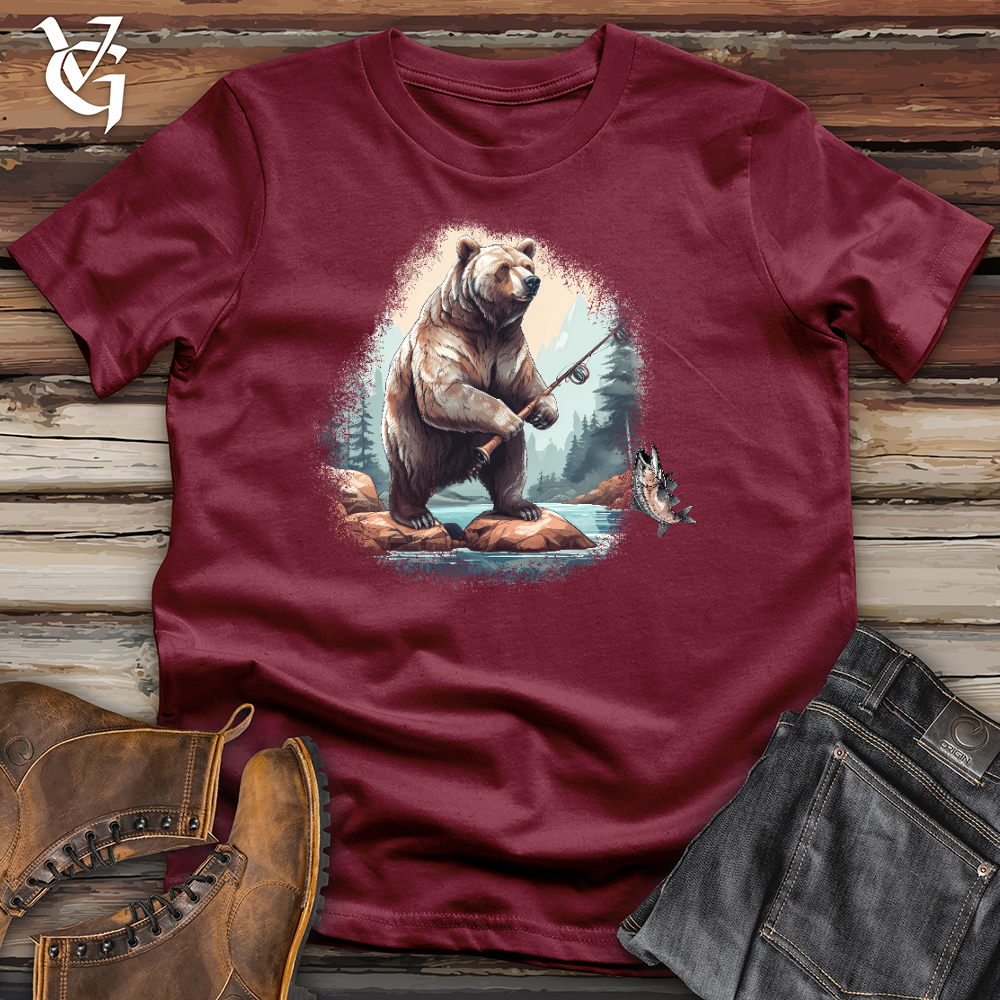 Fishing Bear Cotton Tee