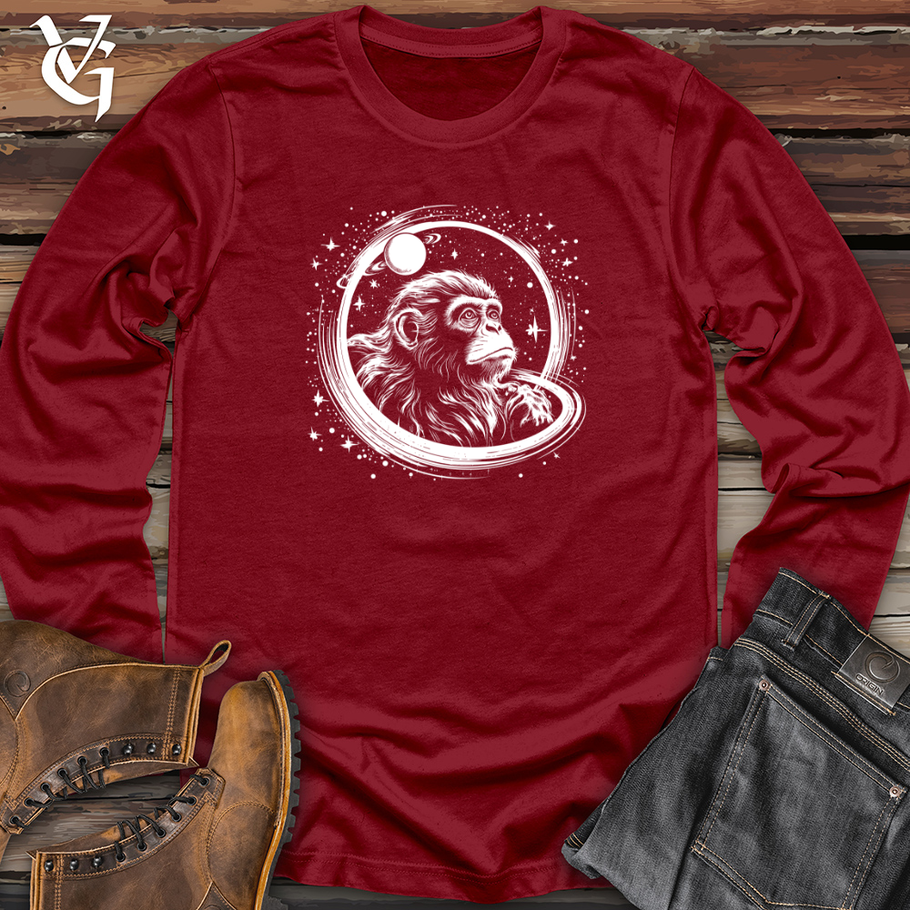 Retro Cosmic Monkey Long Sleeve