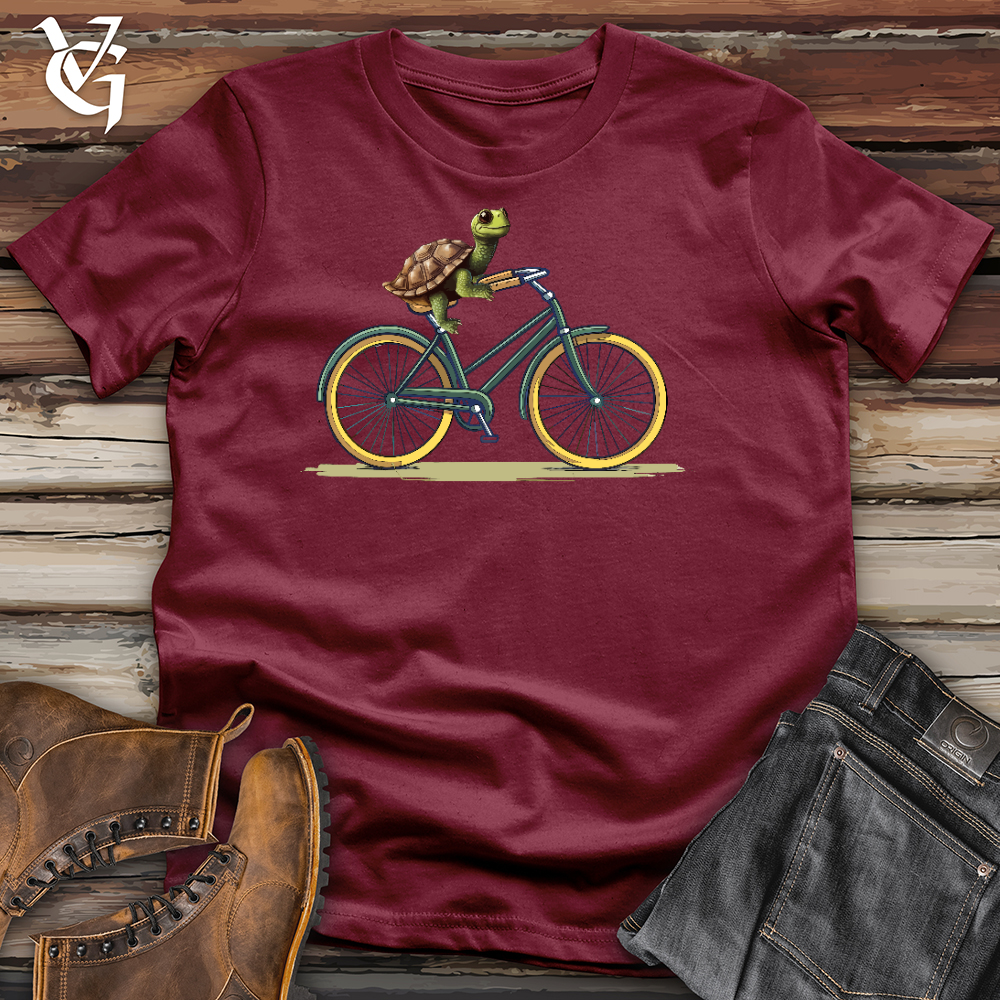 Turtle Cyclist Cotton Tee