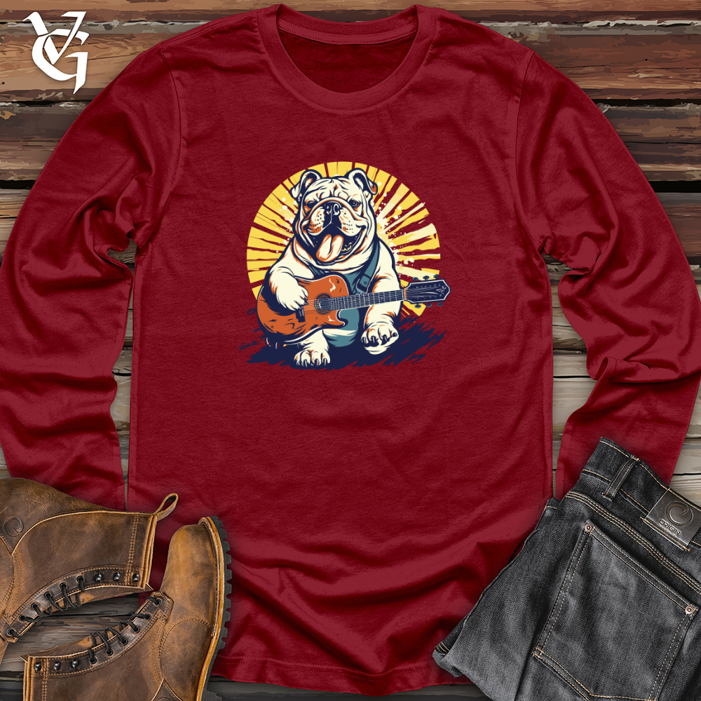 Retro Guitar Bulldog Long Sleeve