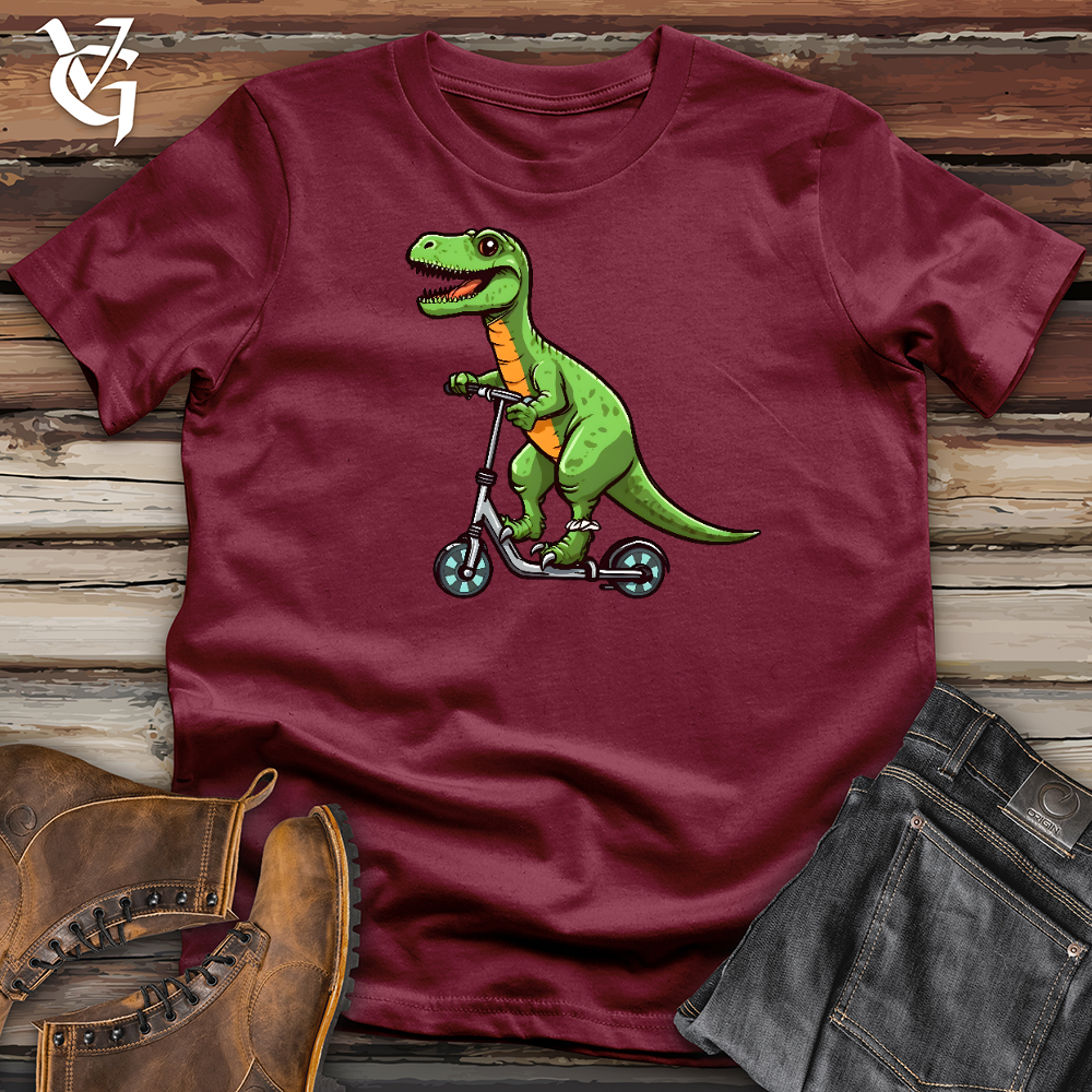Dinosaur On Skates Cotton Tee