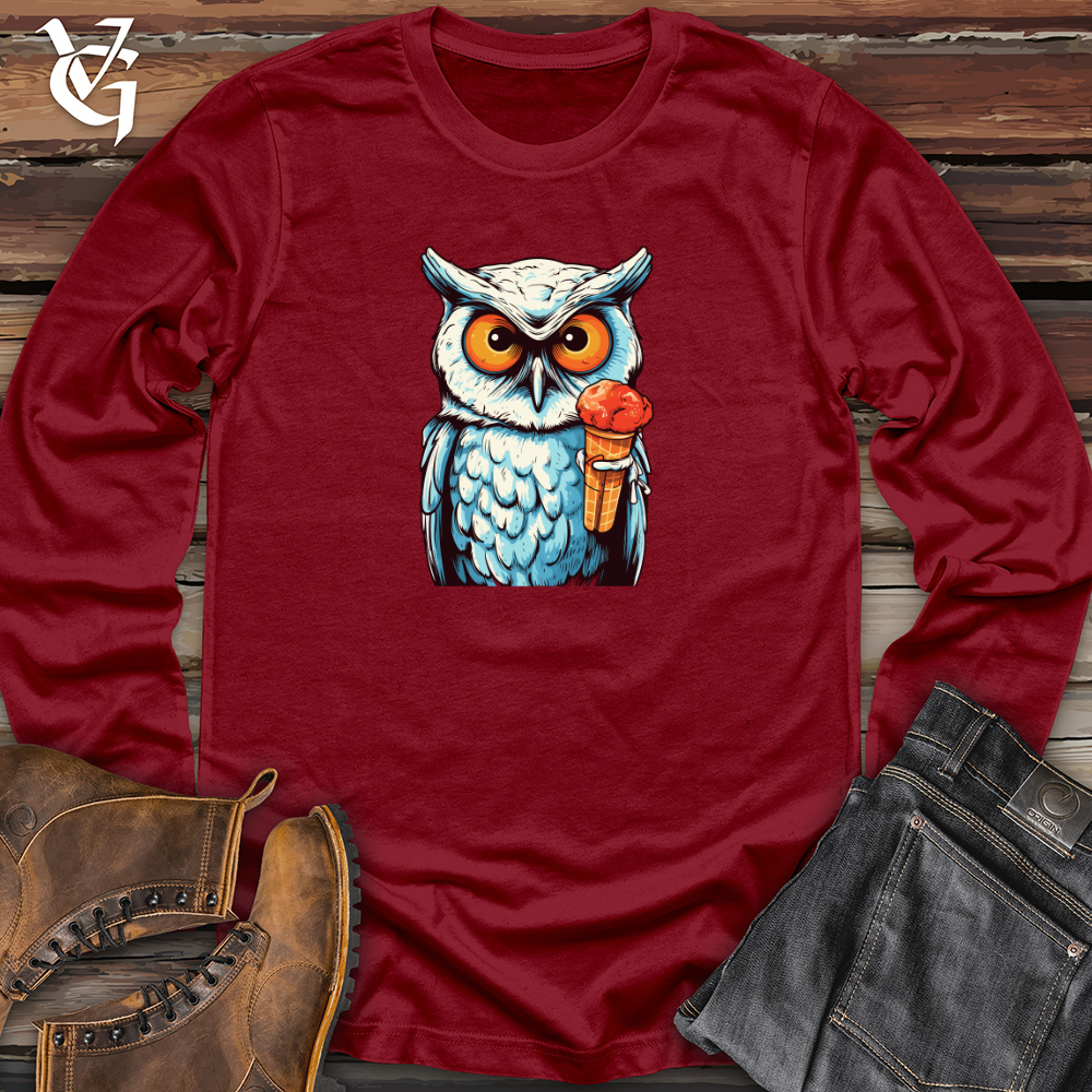 Vintage Popsicle Owl Long Sleeve