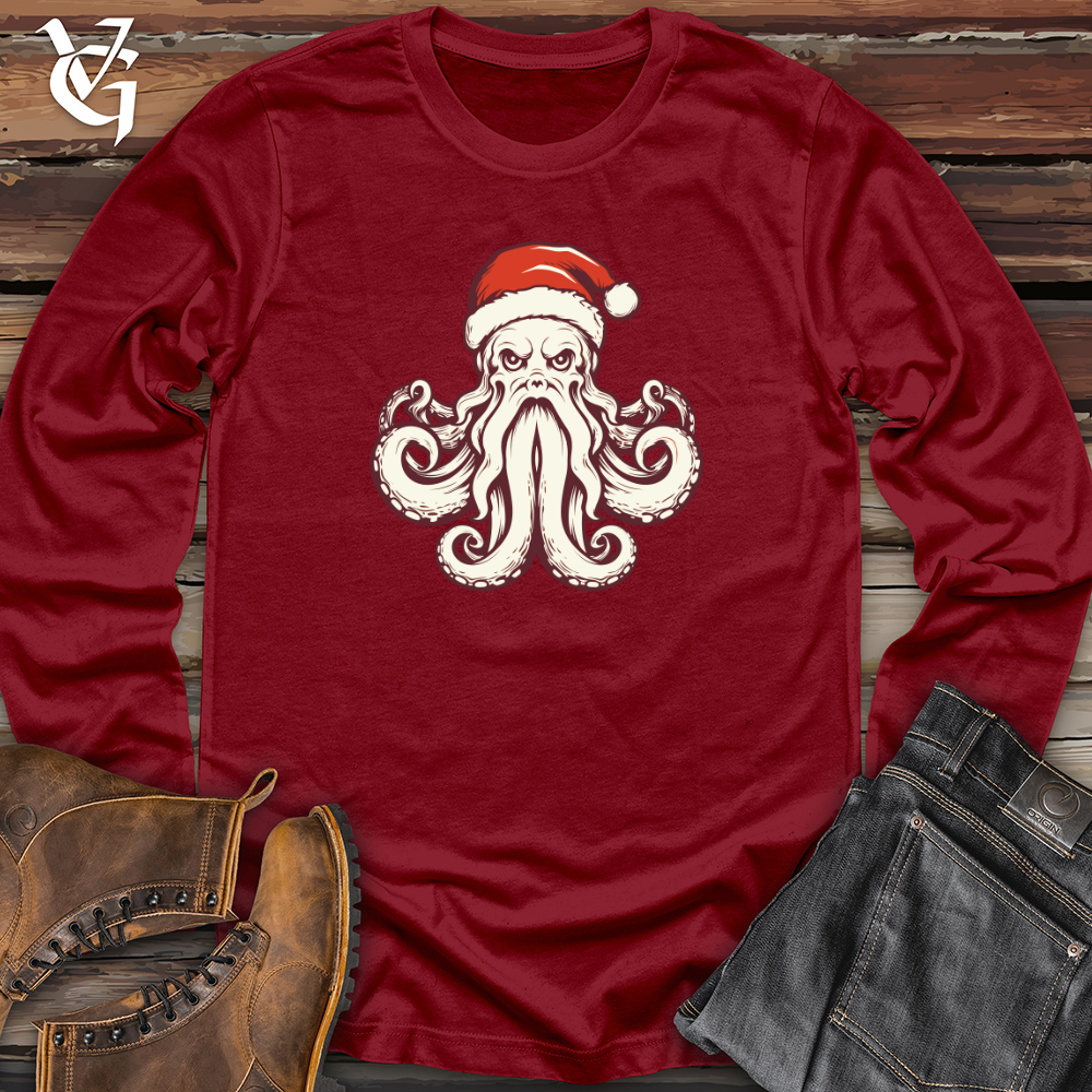 Retro Santa Pus Long Sleeve