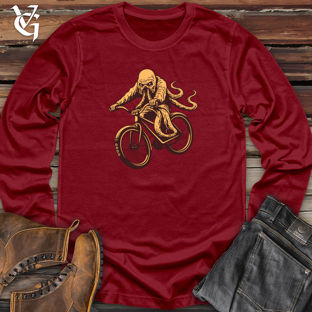 Bike Riding Kraken Long Sleeve