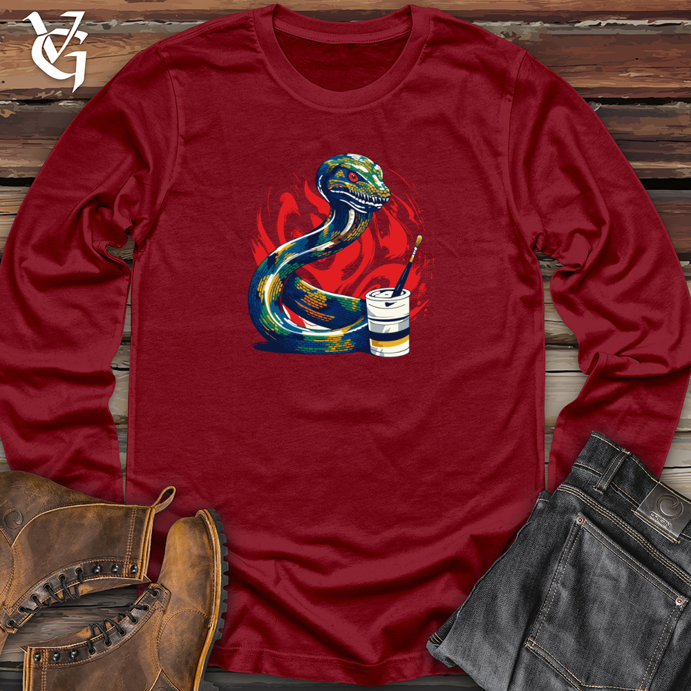 Abstract Serpent Strokes Long Sleeve