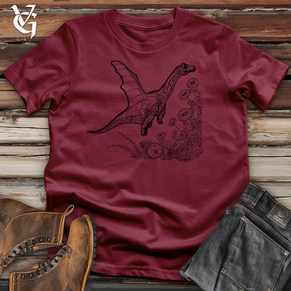 Brachiosaurus Butterfly Cotton Tee