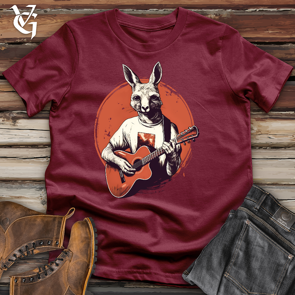 Kangaroo Guitarist Cotton Tee