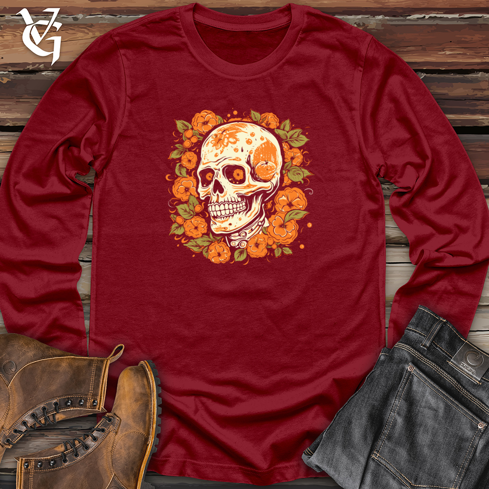 Vibrant Orange Artistry Long Sleeve