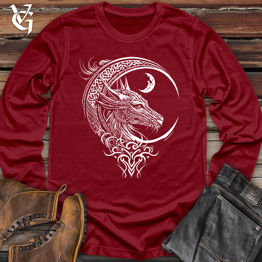 Celtic Dragon and Moon Long Sleeve