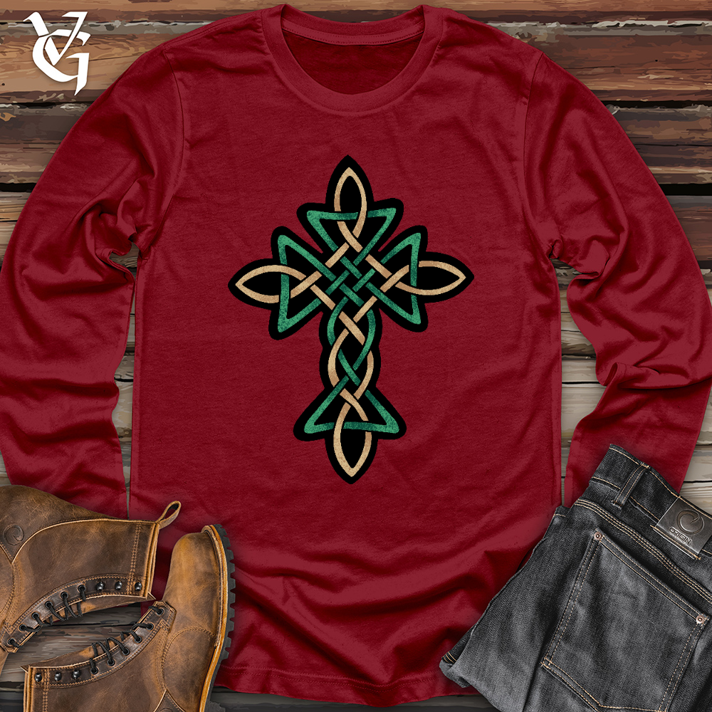 Celtic Golden Cross Long Sleeve