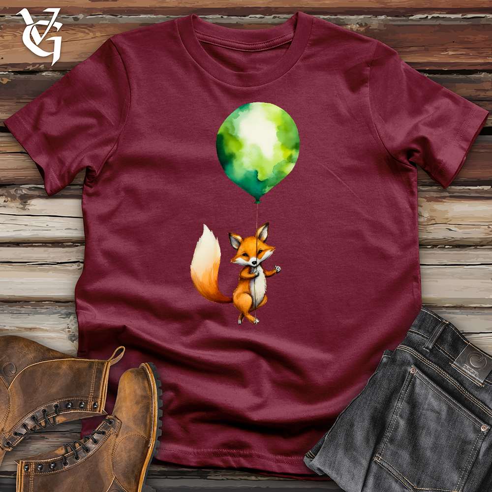 Fox Balloon Floating Cotton Tee
