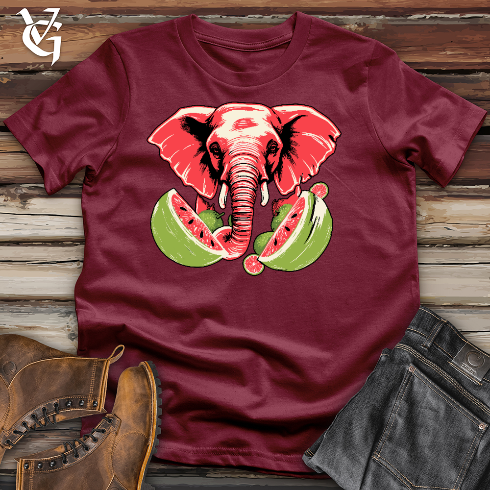 Elephant Watermelon Cotton Tee