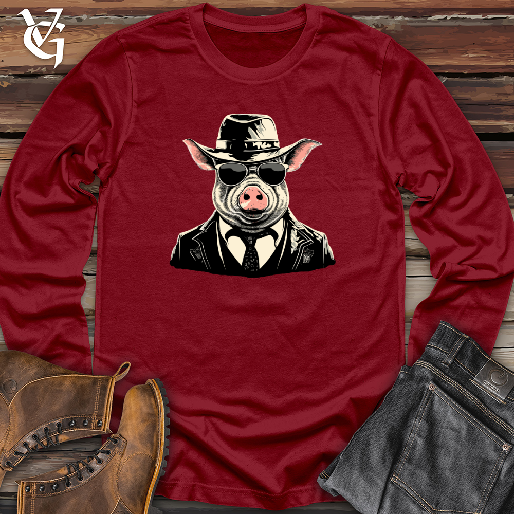 Retro Gangster Hog Long Sleeve