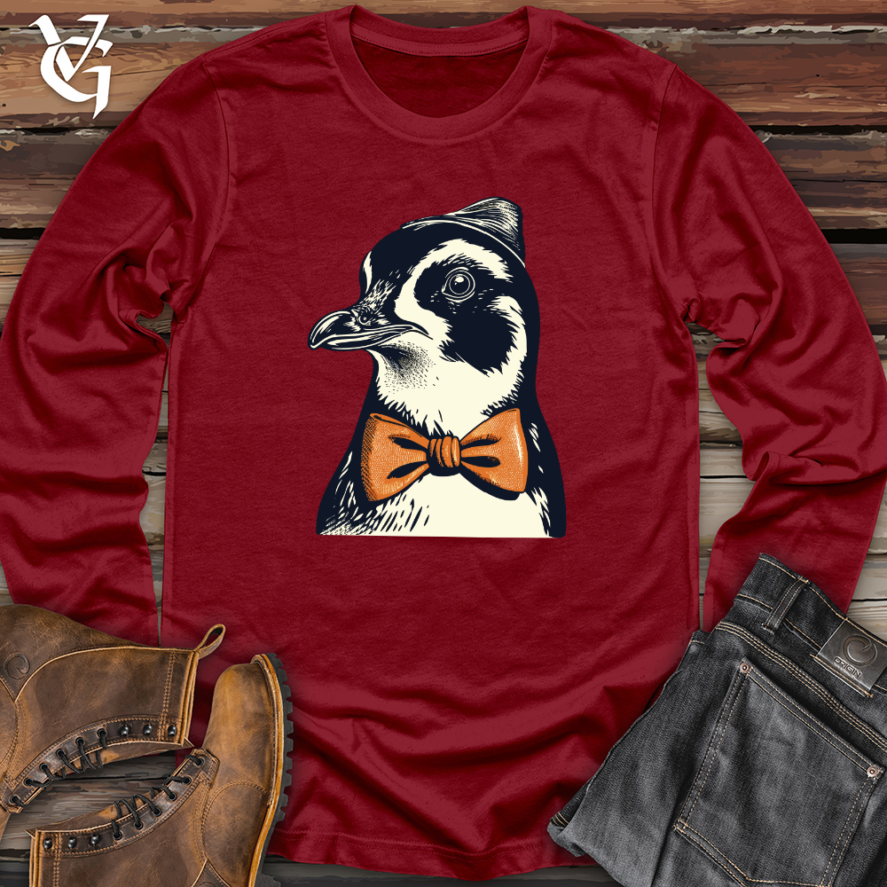 Retro Bow Tie Penguin Long Sleeve