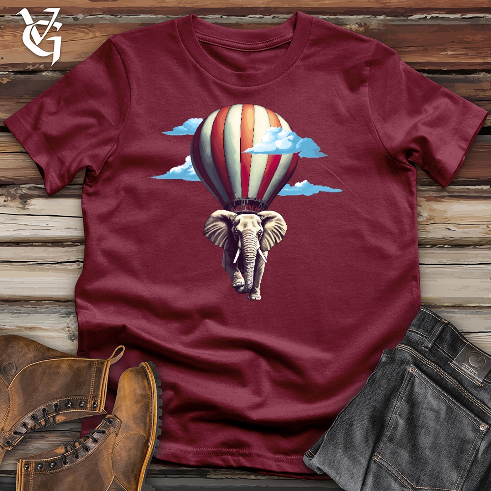 Elephant Air Balloon Cotton Tee