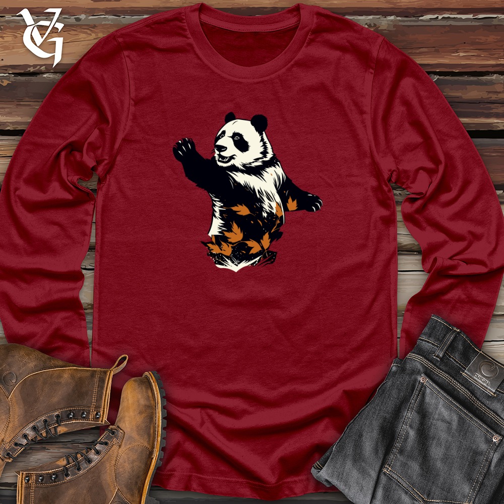 Panda Leaf Swirl Long Sleeve