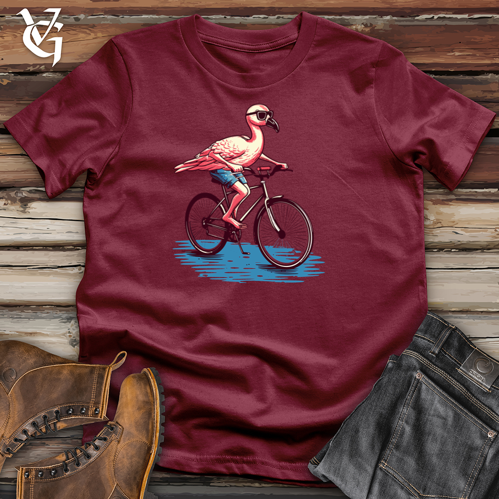 Flamingo Glide Ride Cotton Tee