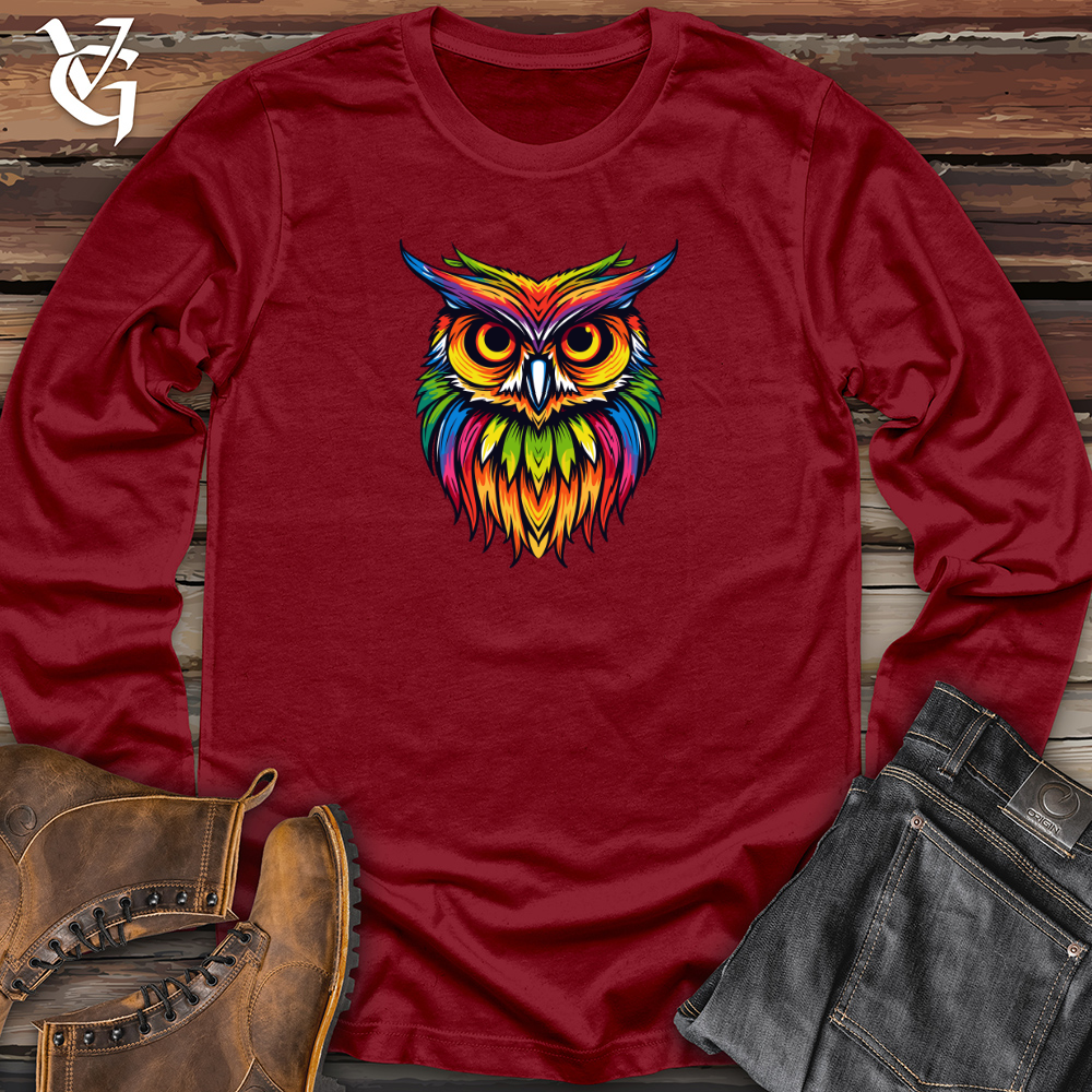 Colorful Nightwise Owl Long Sleeve