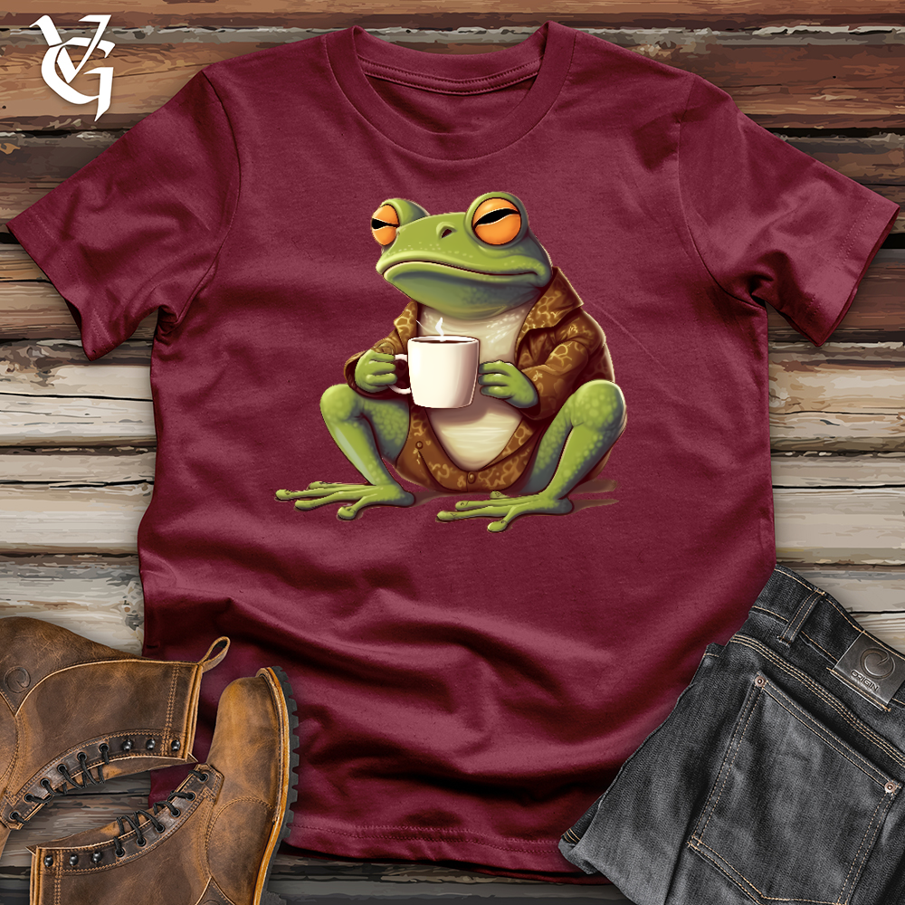 Frog Coffee Addict Cotton Tee