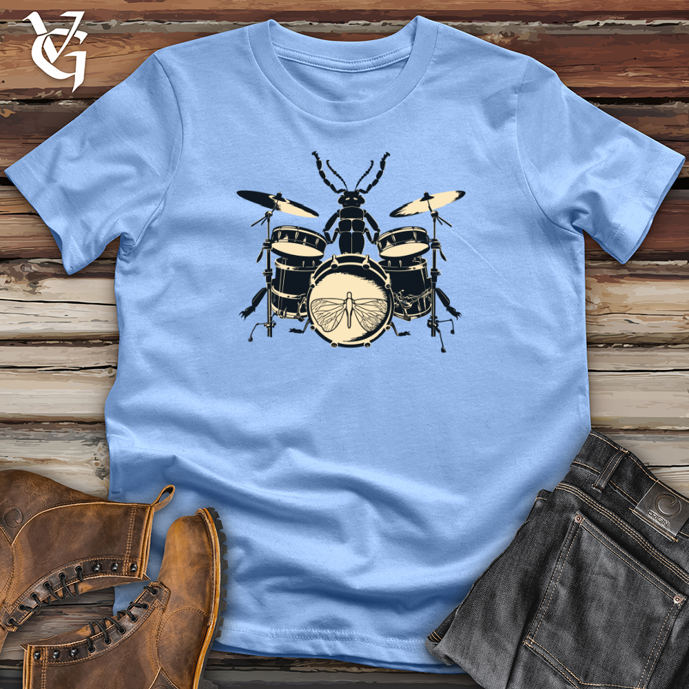 Vintage Drumming Beetle Softstyle Tee