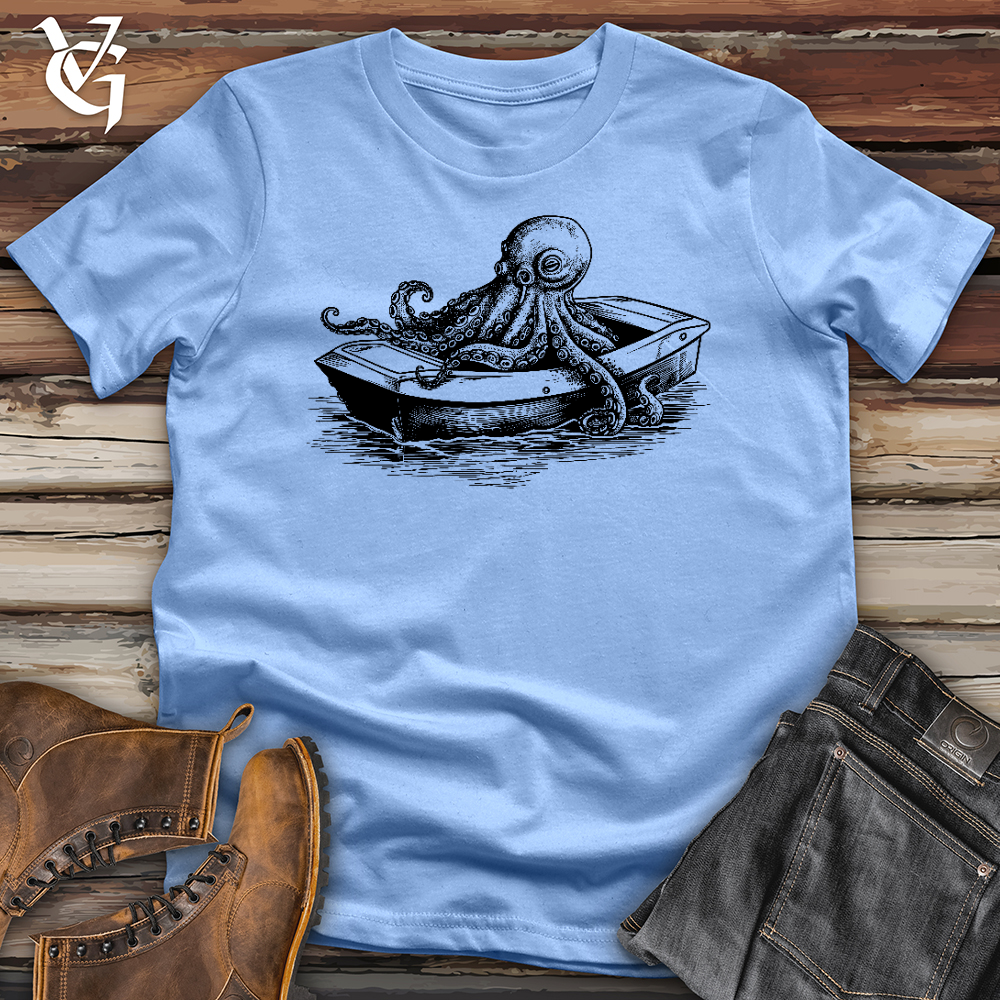 Octopus Paddle Boat Softstyle Tee