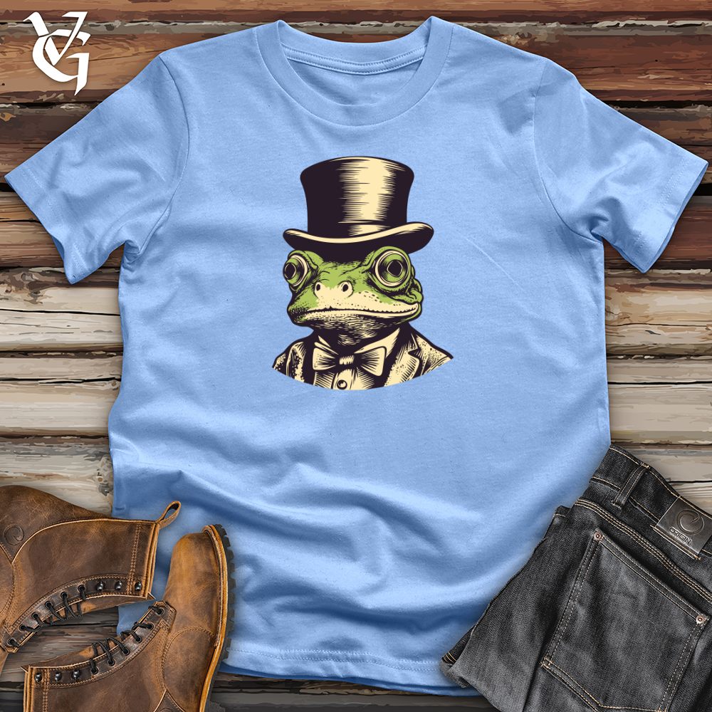 Vintage Top Hat Frog Softstyle Tee: Hop into Style with this Ribbeting