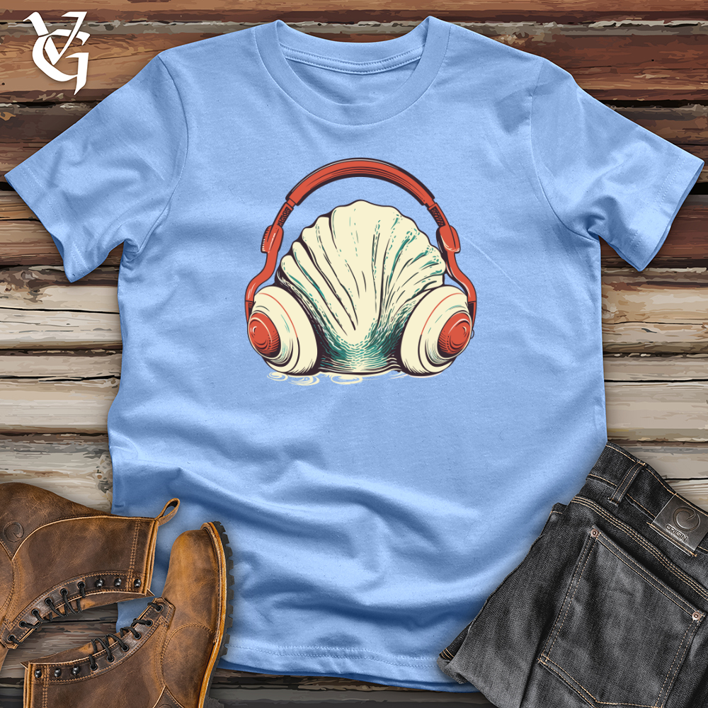 Clam Ocean Echo Headphone Vibes Softstyle Tee