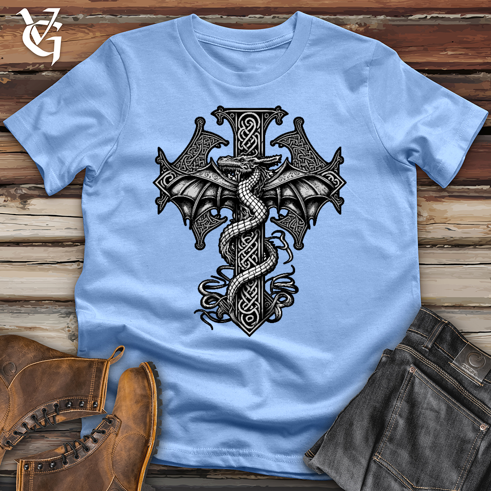Celtic Dragon Cross Softstyle Tee