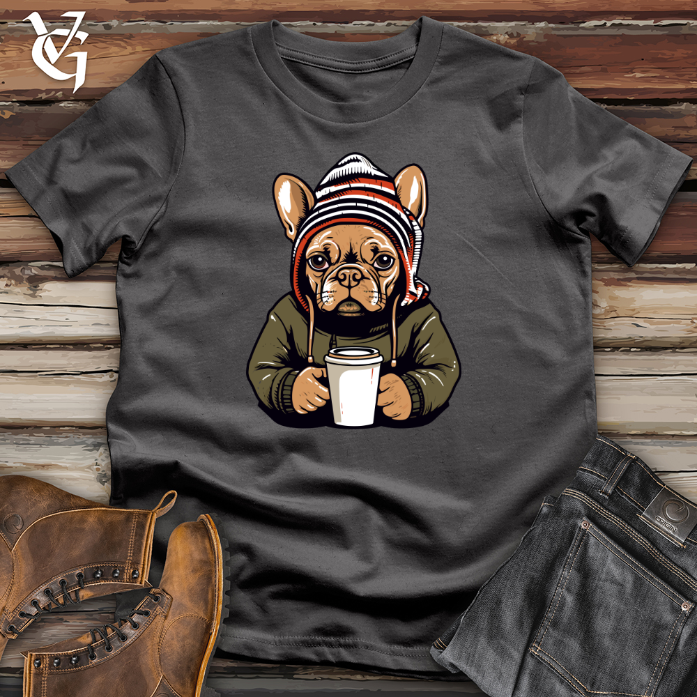 Vintage Coffee Lover Frenchie Softstyle Tee