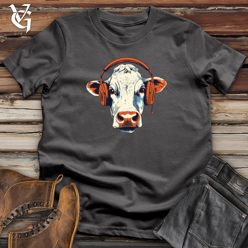 Cow Headphone Melody Vibes Softstyle Tee