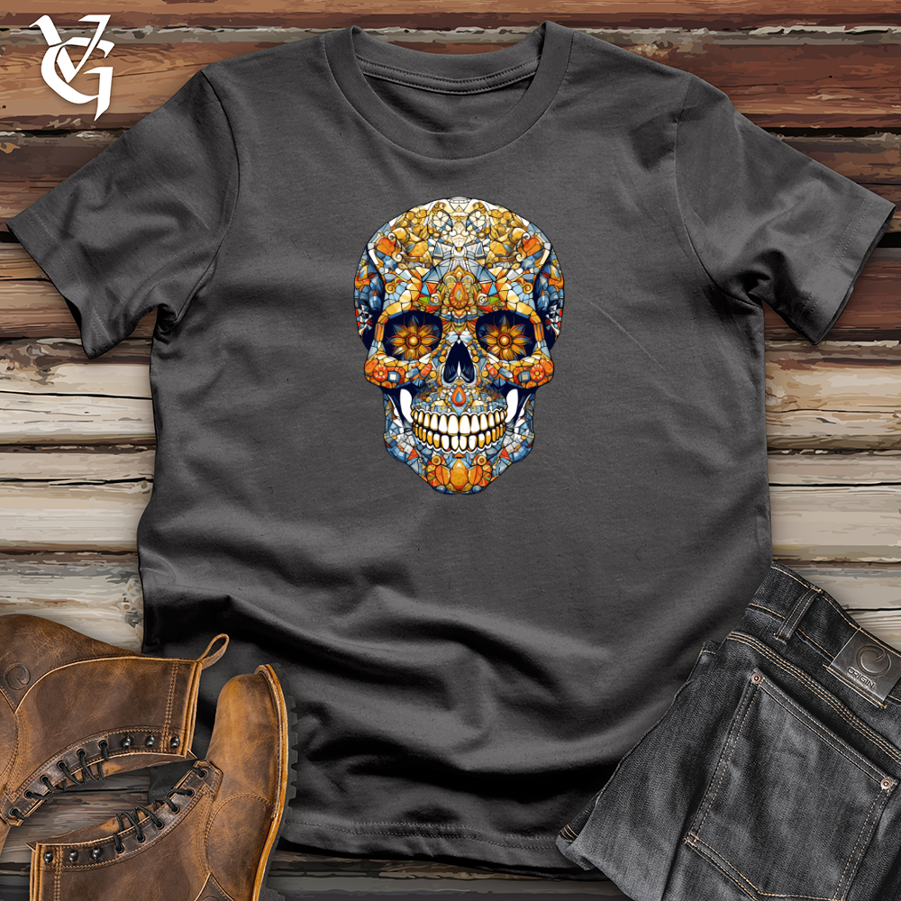 Retro Mosaic Skull Softstyle Tee