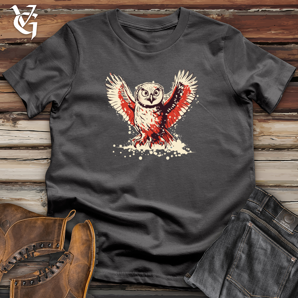 Retro Snowy Owl Softstyle Tee