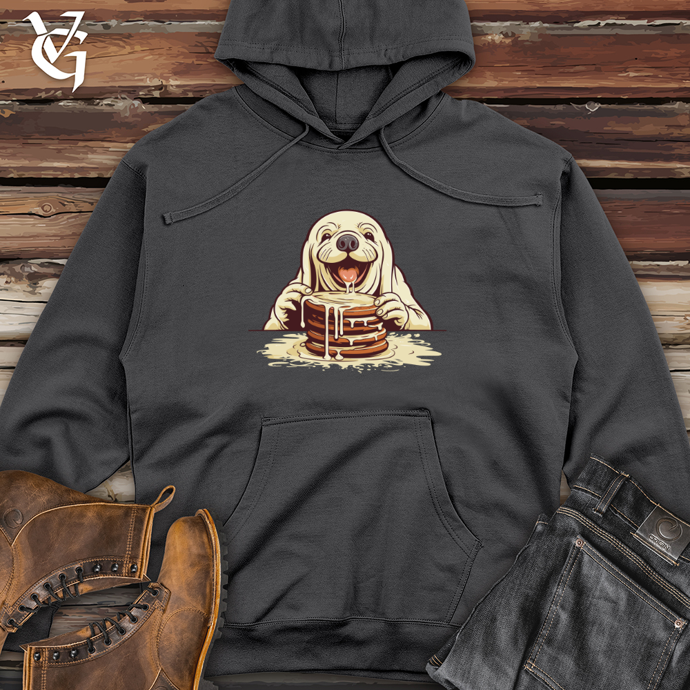 Happy Pancake Walrus Midweight Hooded Sweatshirt