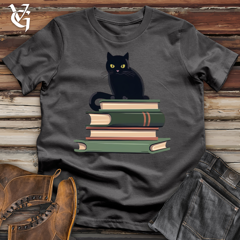 Cat Book Lover Softstyle Tee