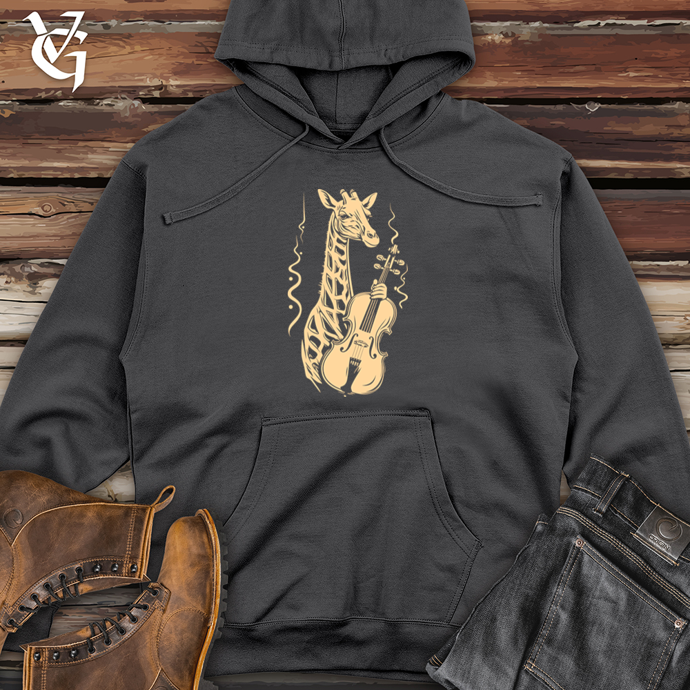 Melodic Giraffe Midweight Hooded Sweatshirt