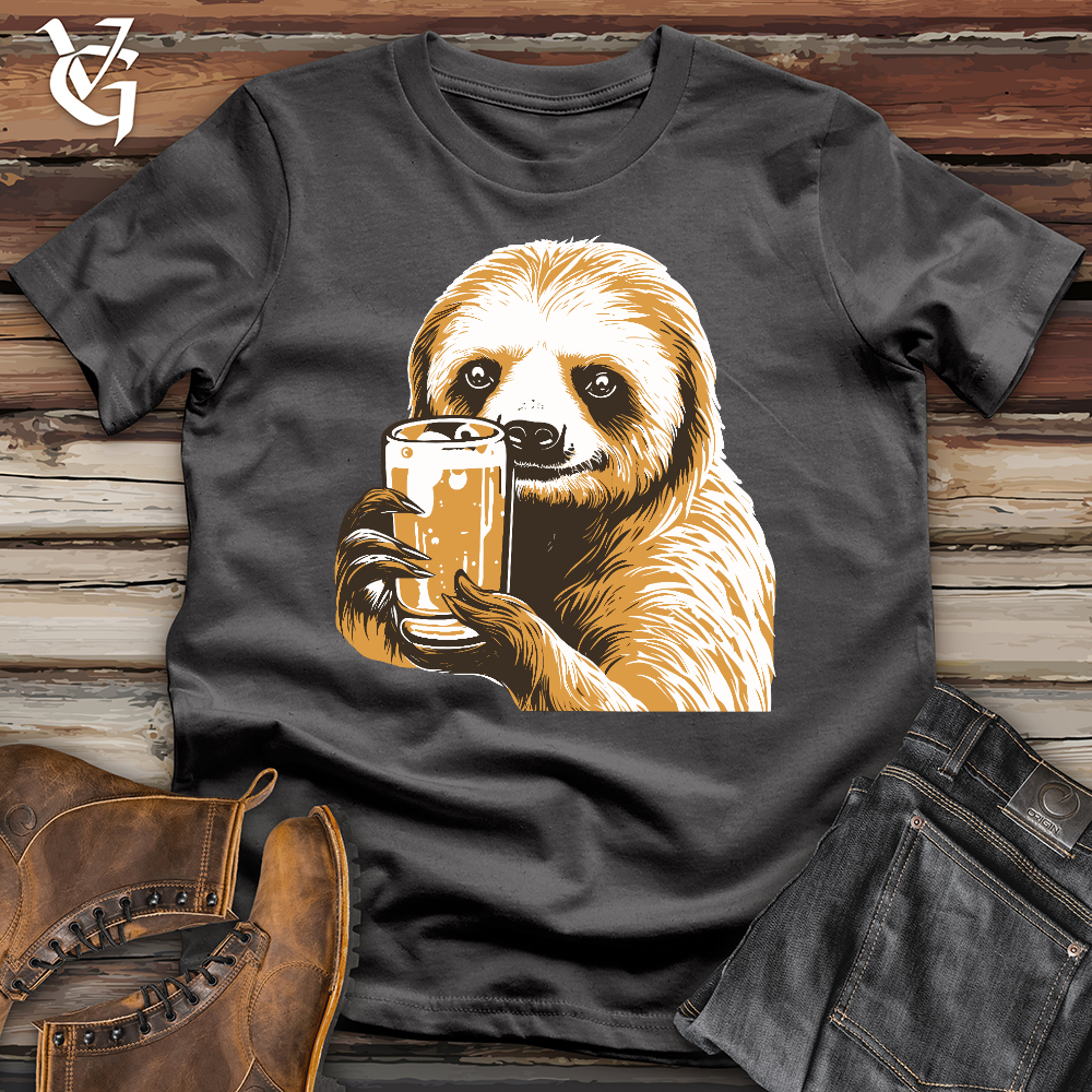 Sloth Drinking Softstyle Tee