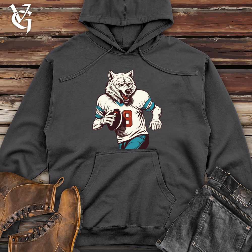 Gridiron Wolf Midweight Hooded Sweatshirt