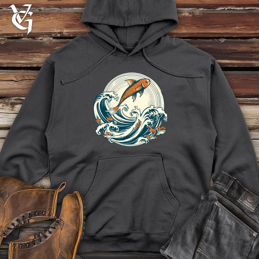 Whimsurfing Wave Rider Midweight Hooded Sweatshirt