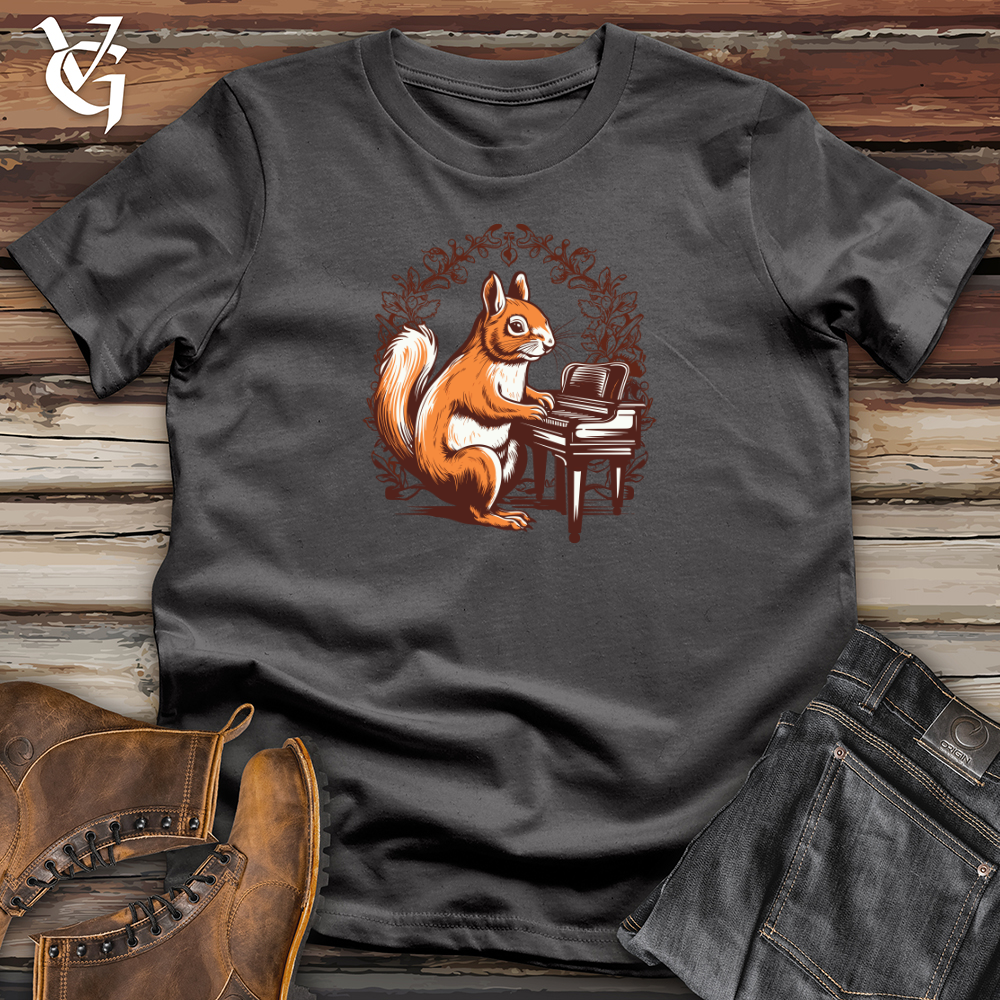 Retro Piano Squirrel 01 Softstyle Tee