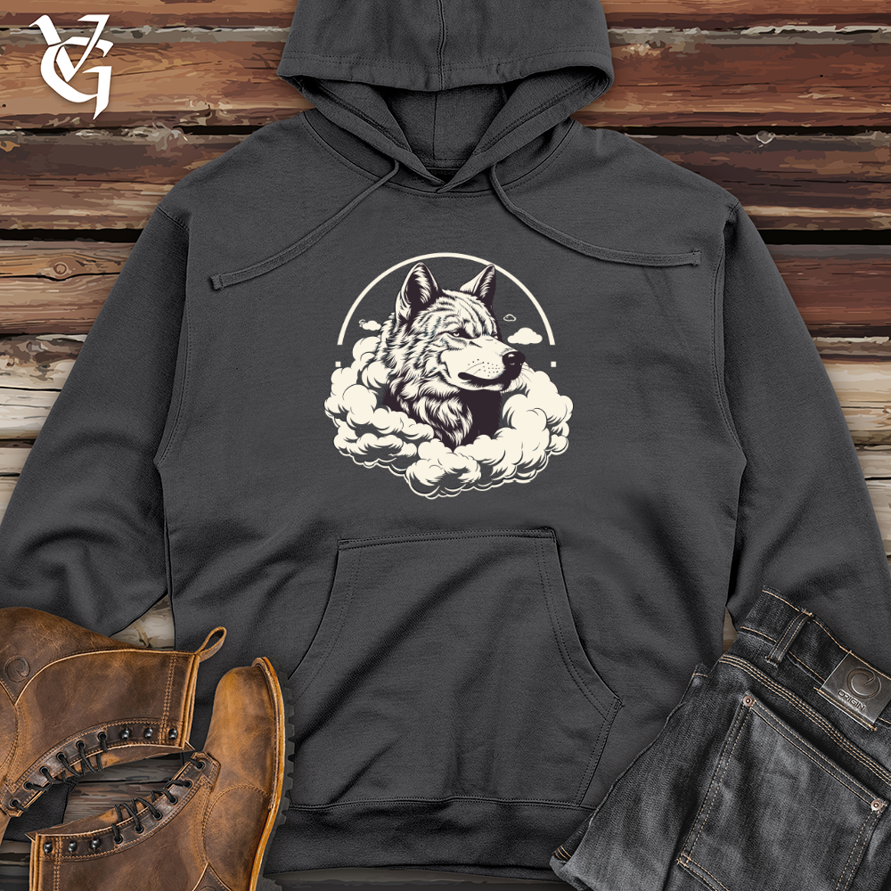 Nebulous Wolf Spirit Midweight Hooded Sweatshirt