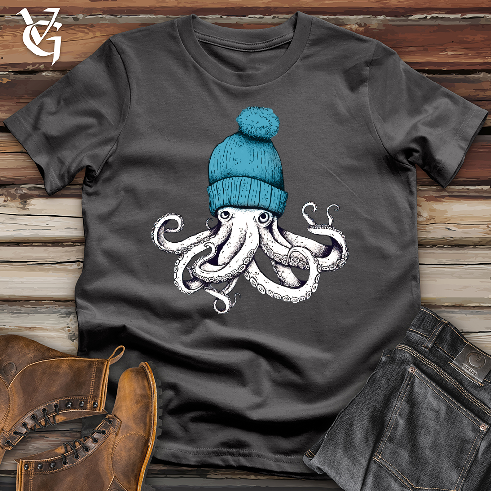Octopus Wearing Beanie Softstyle Tee