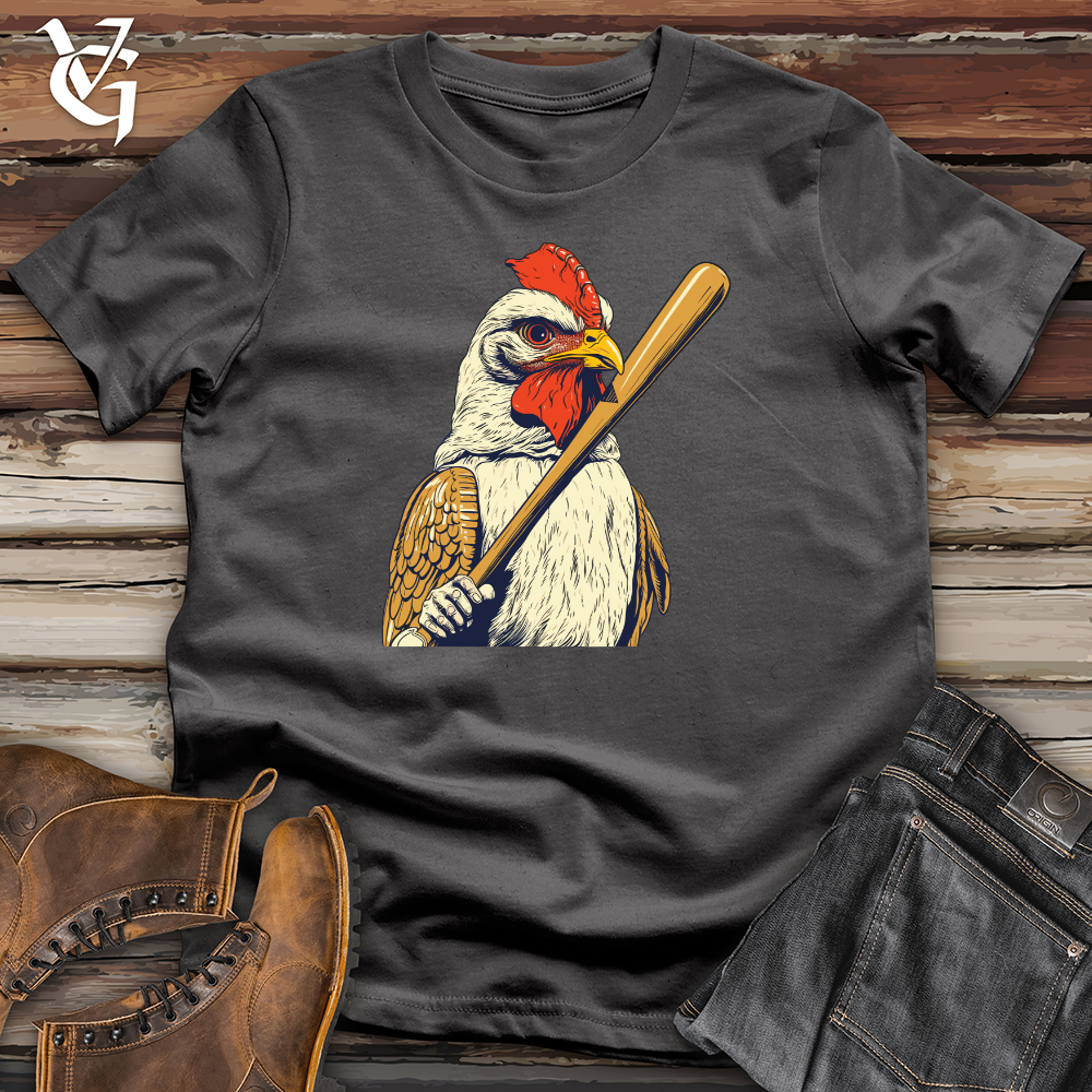 Chicken Swing Baseball Softstyle Tee