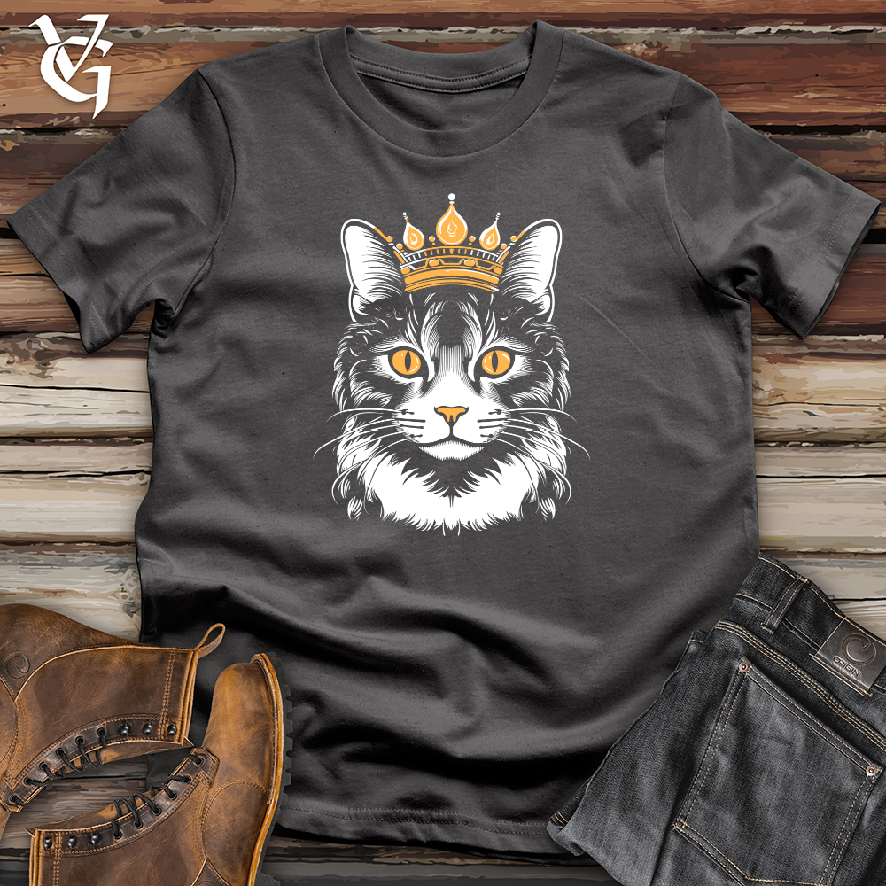 Vintage Crowned Cat Softstyle Tee