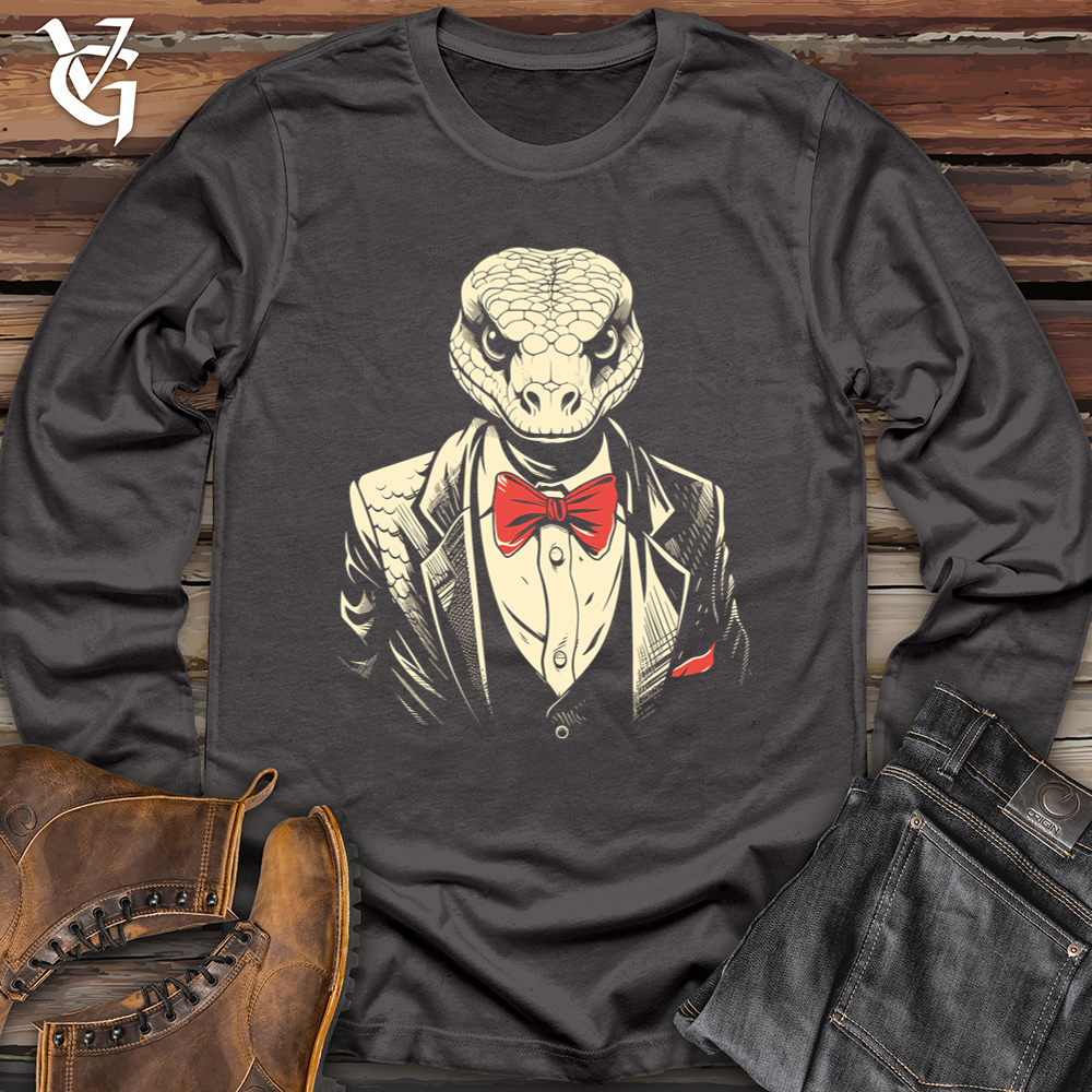 Retro Tuxedo Snake Softstyle Long Sleeve