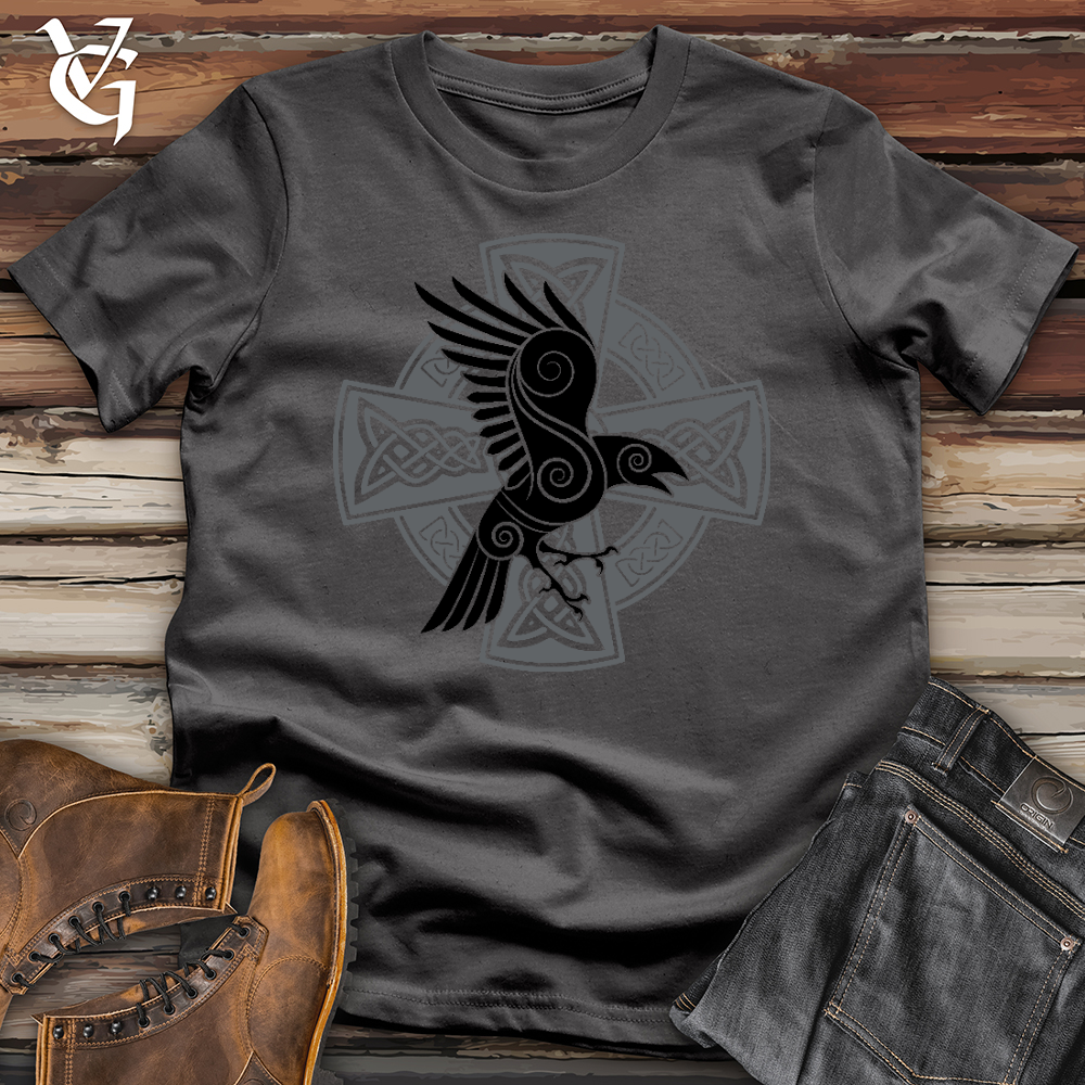 Celtic Cross Raven Softstyle Tee