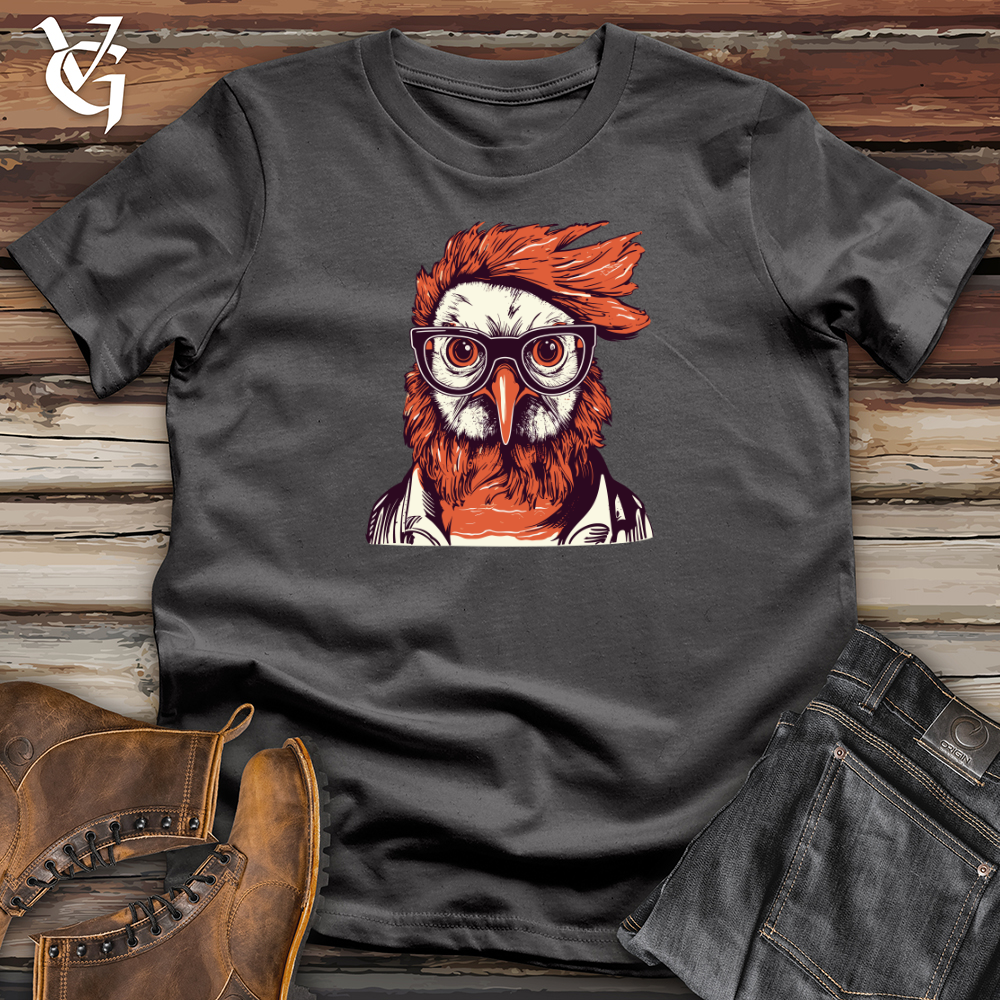Red Hair Hipster Chicken Softstyle Tee